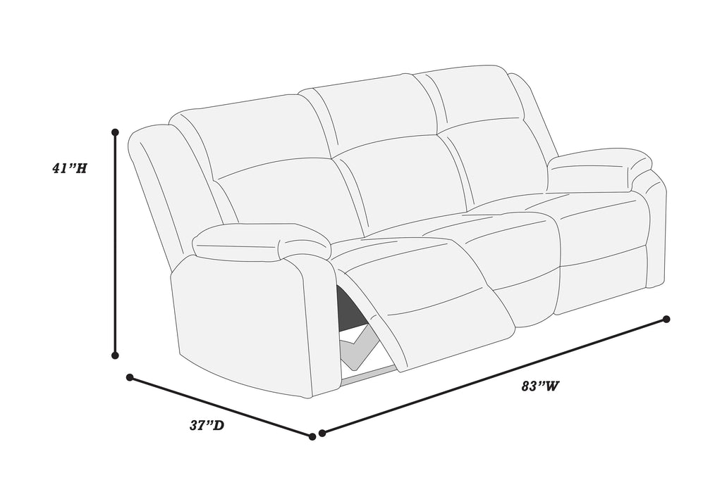 Motion Sofa – Manual Motion – Ash (F8126)