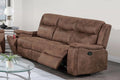 Motion Sofa – Manual Motion W/Hidden Cup Holders – Walnut (F8153)