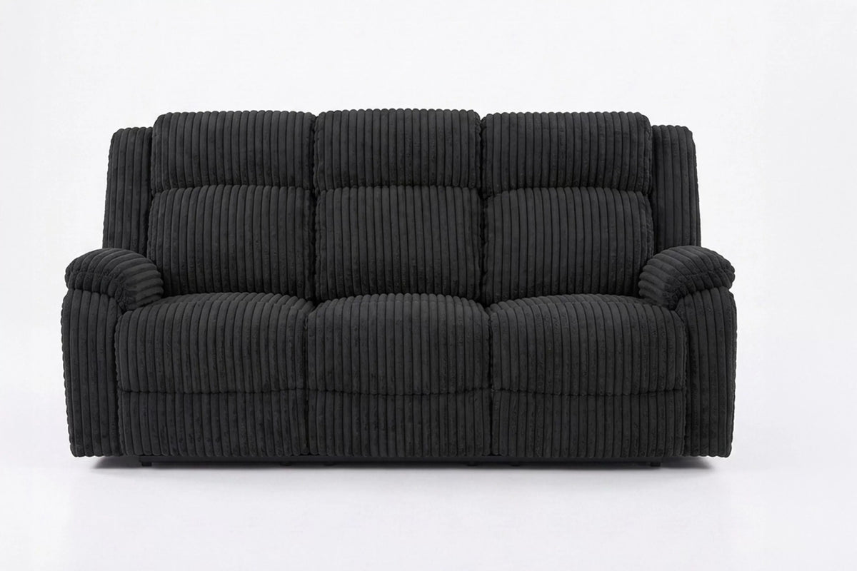 Motion Sofa – Manual Motion – Black (F8163)