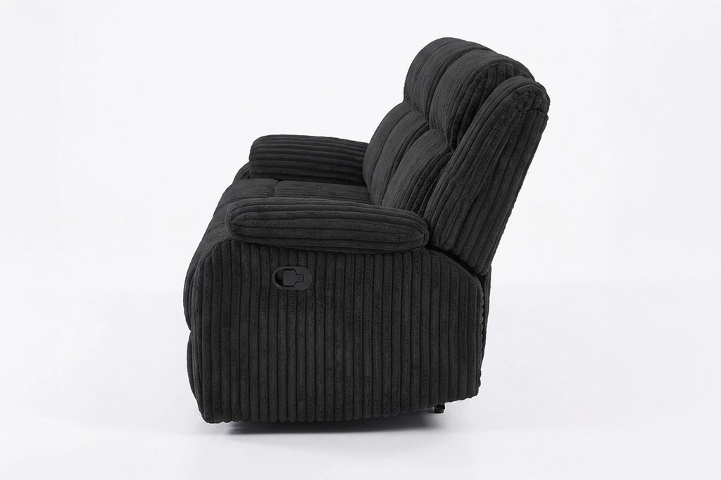 Motion Sofa – Manual Motion – Black (F8163)