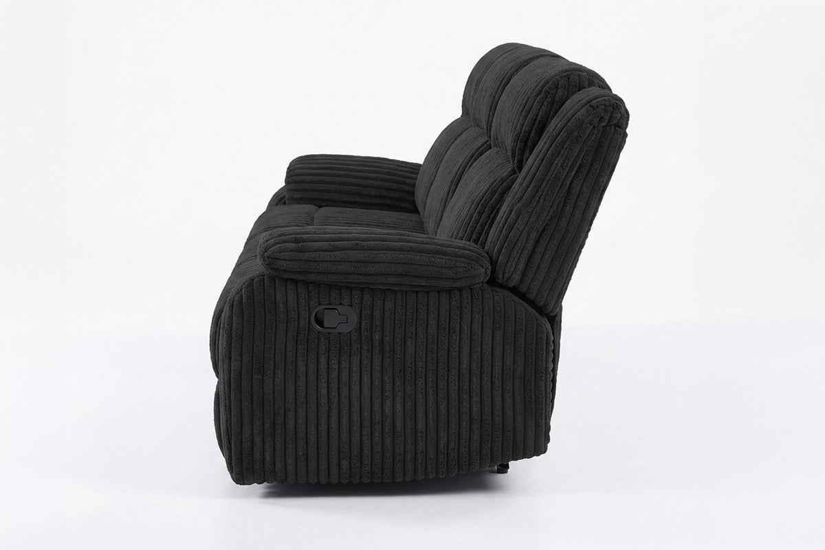 Motion Sofa – Manual Motion – Black (F8163)