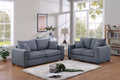 2-Piece Sofa Set – Sofa & Loveseat – Dark Gray (F8314)