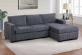 2-Piece Sectional Sofa – Dark Gray (F8323)