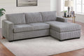 2-Piece Sectional Sofa – Light Gray (F8324)