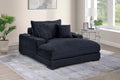 Chaise Lounge – W/2 Cup Holders & USB Ports – Black (F8327)