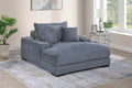 Chaise Lounge – W/2 Cup Holders & USB Ports – Gray (F8331)