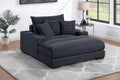 Chaise Lounge – W/2 Cup Holders & USB Ports – Black (F8337)