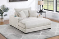 Chaise Lounge – W/2 Cup Holders & USB Ports – Beige (F8338)