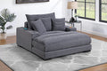 Chaise Lounge – W/2 Cup Holders & USB Ports – Gray (F8339)