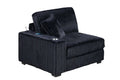 LAF Chair – USB Port + Cup Holder – Black (F8361)