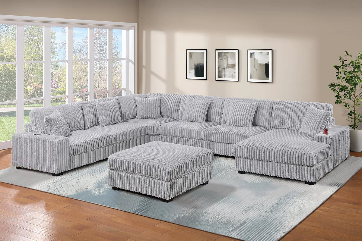 Armless Chair – Mink Gray (F8383)