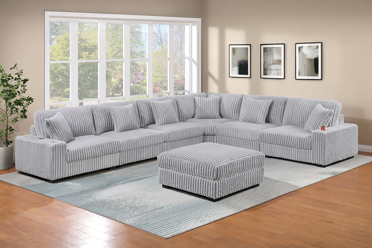 Armless Chair – Mink Gray (F8383)
