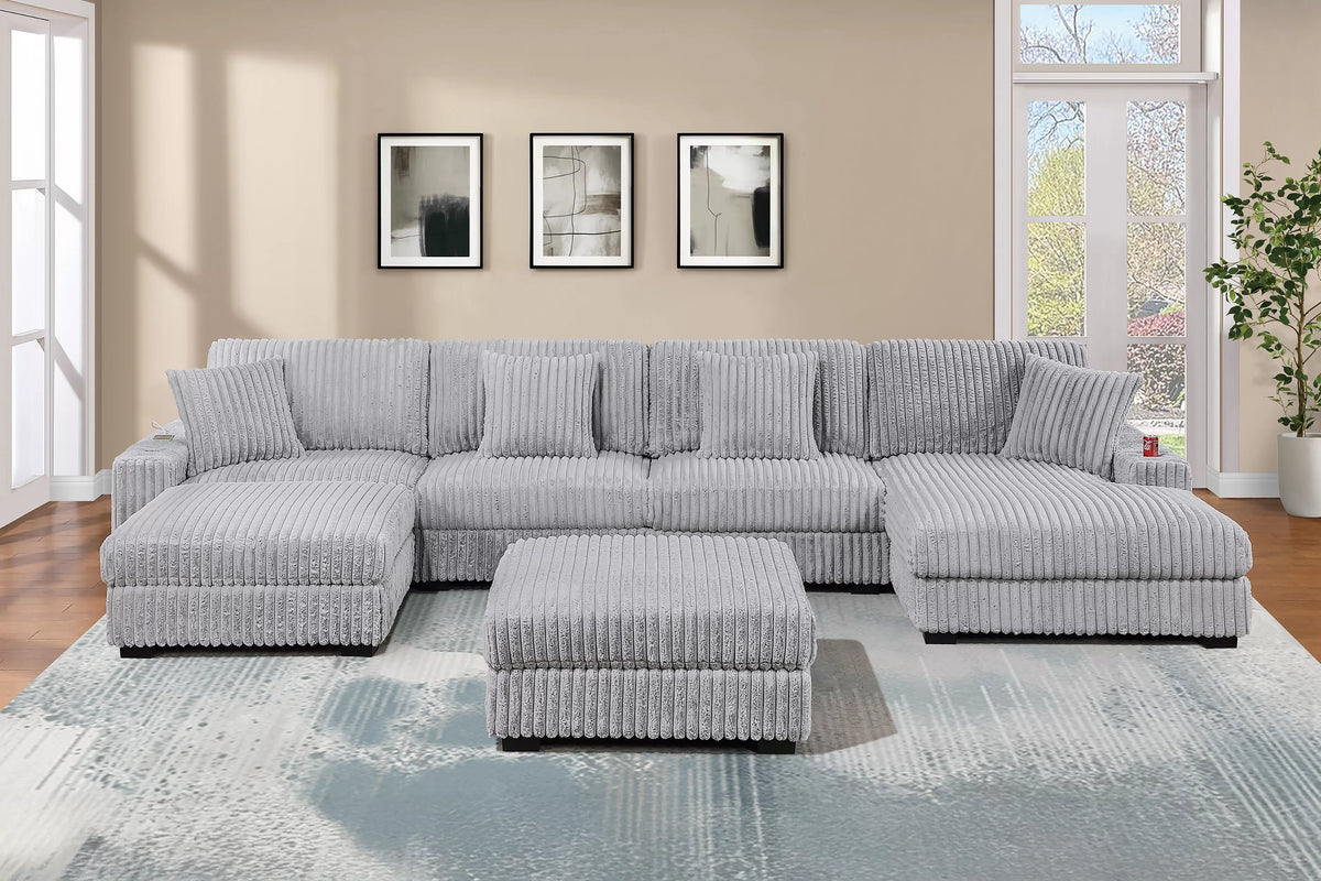 Armless Chair – Mink Gray (F8383)