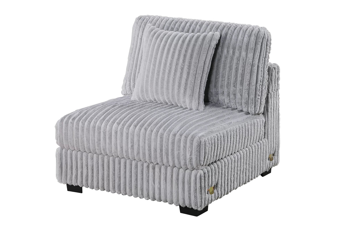 Armless Chair – Mink Gray (F8383)