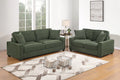 2-Piece Sofa Set – 2 Seat Sofa & Loveseat – Forest Green (F8393)