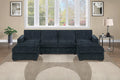 3-Piece Sectional Set – RAF/LAF Chaise + Armless Loveseat (Armless Chair x 2) – Black (F8394)