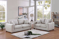 2-Piece Sofa Set – Sofa & Loveseat-Ivory (F8428)