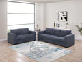 2-Piece Sofa Set – Sofa + Loveseat – Dark Gray (F8461)