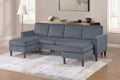 3-Piece Sectional Set – RAF/LAF Chaise & Armless Loveseat – Dark Gray (F8471)