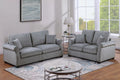 2-Piece Sofa Set – Sofa & Loveseat – Fog (F8498)
