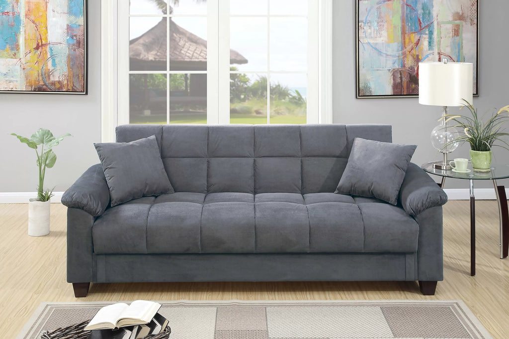 Adjustable Sofa – Hidden Storage + USB Ports – Gray (F8500)