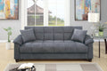 Adjustable Sofa – Hidden Storage + USB Ports – Gray (F8500)