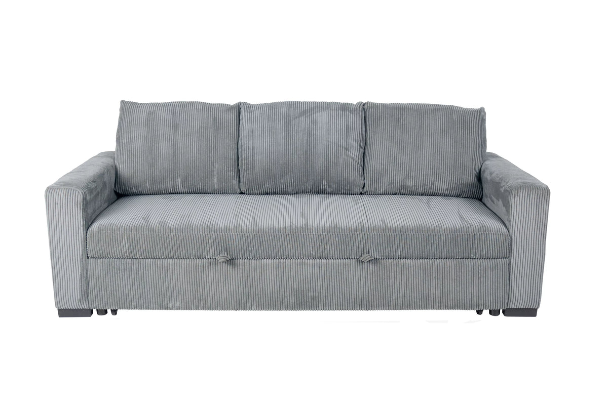 Convertible Sofa – Sleeper Sofa with Pull-Out Bed – Fog (F8525)