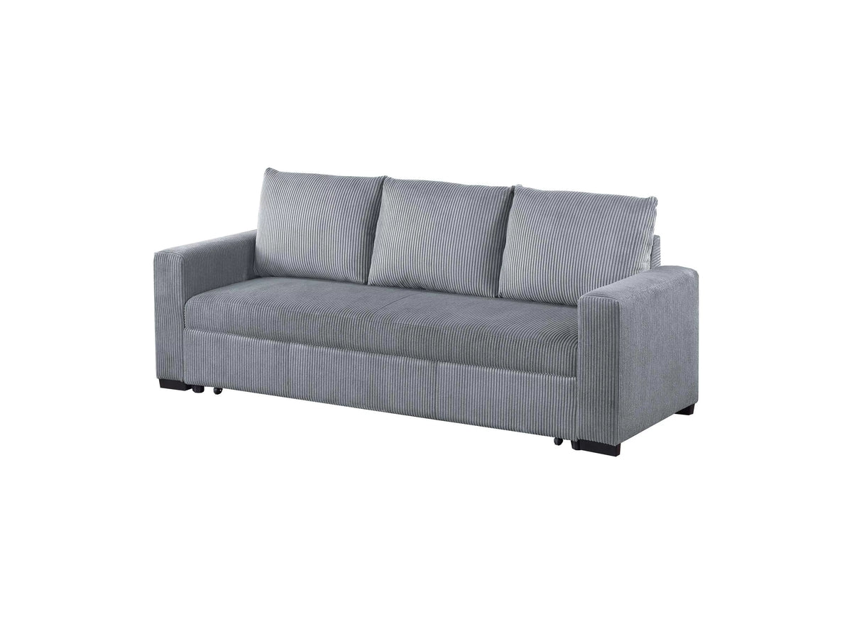 Convertible Sofa – Sleeper Sofa with Pull-Out Bed – Fog (F8525)