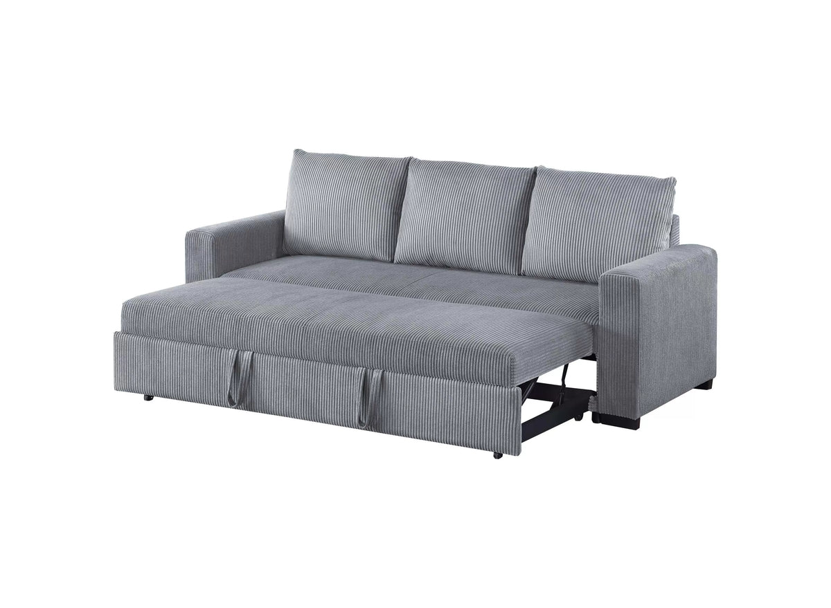 Convertible Sofa – Sleeper Sofa with Pull-Out Bed – Fog (F8525)