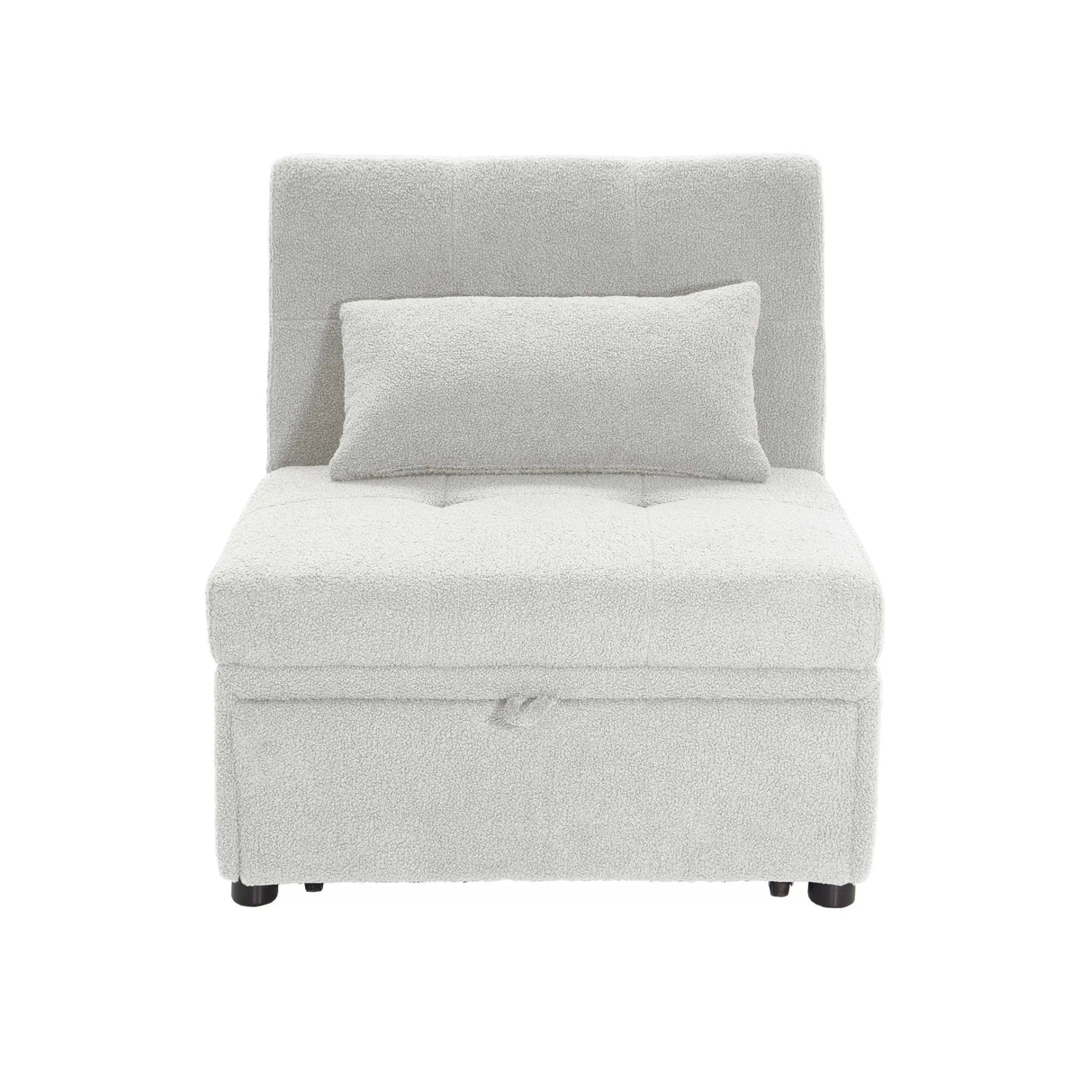 Convertible Sofa – Sleeper Sofa Chair – White (F8531)