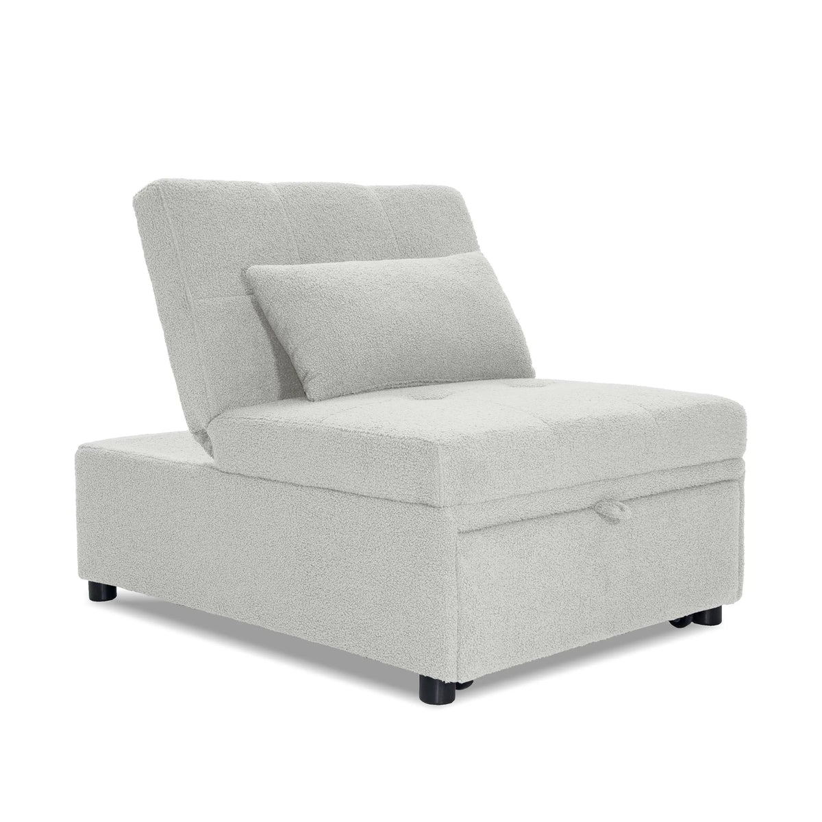Convertible Sofa – Sleeper Sofa Chair – White (F8531)