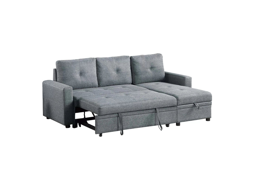 Convertible Sectional – Reversible Convertible Sectional W/Storage – Granite (F8536)