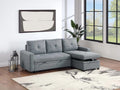 Convertible Sectional – Reversible Convertible Sectional W/Storage – Granite (F8536)