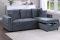 Convertible Sectional – Reversible Convertible Sectional W/Storage – Smoke (F8541)