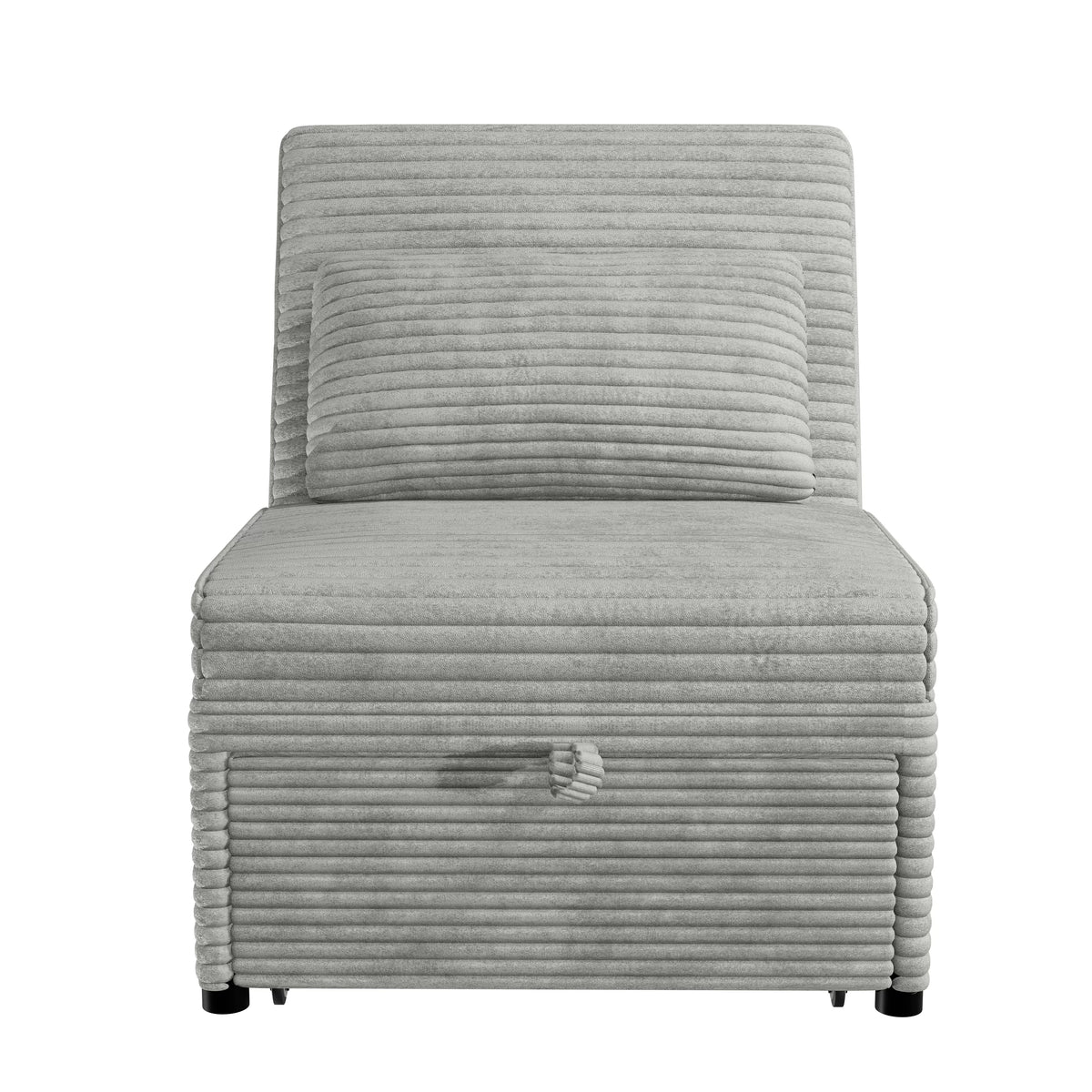 Convertible Sofa – Sleeper Sofa Chair W/ Pull-Out Bed – Ash (F8546)