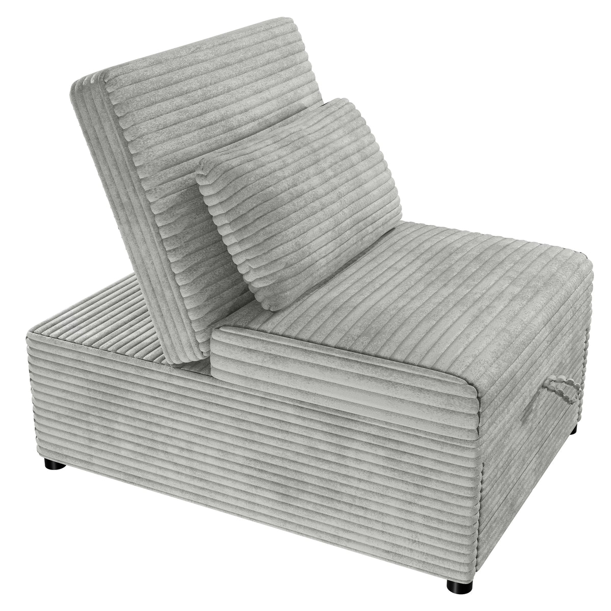 Convertible Sofa – Sleeper Sofa Chair W/ Pull-Out Bed – Ash (F8546)