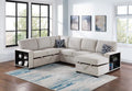4-Piece Convertible Sectional – Beige (F8562)