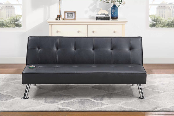 Adjustable Sofa – W/ USB Ports – Black (F8586)