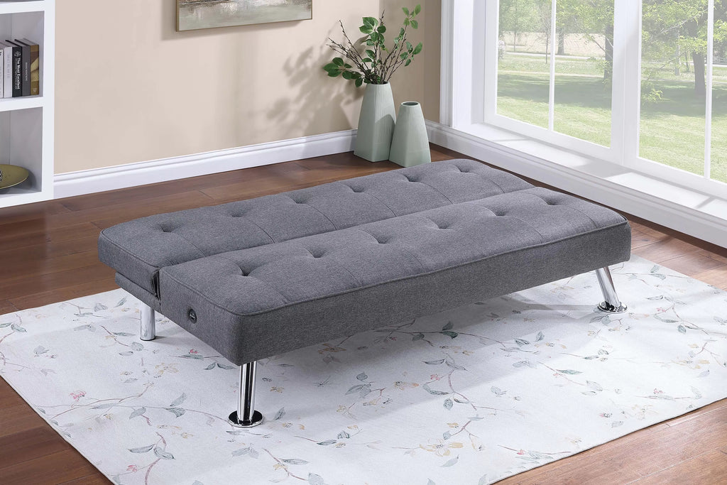 Adjustable Sofa – W/ USB Ports – Blue Gray (F8587)