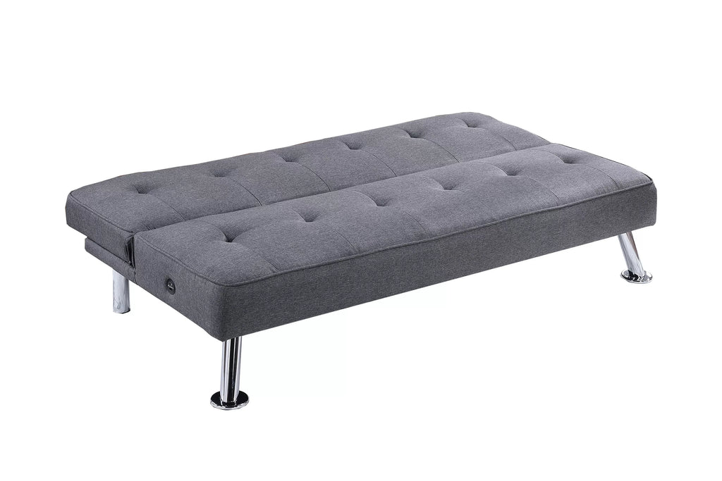 Adjustable Sofa – W/ USB Ports – Blue Gray (F8587)