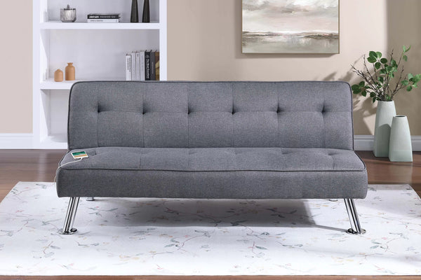 Adjustable Sofa – W/ USB Ports – Blue Gray (F8587)