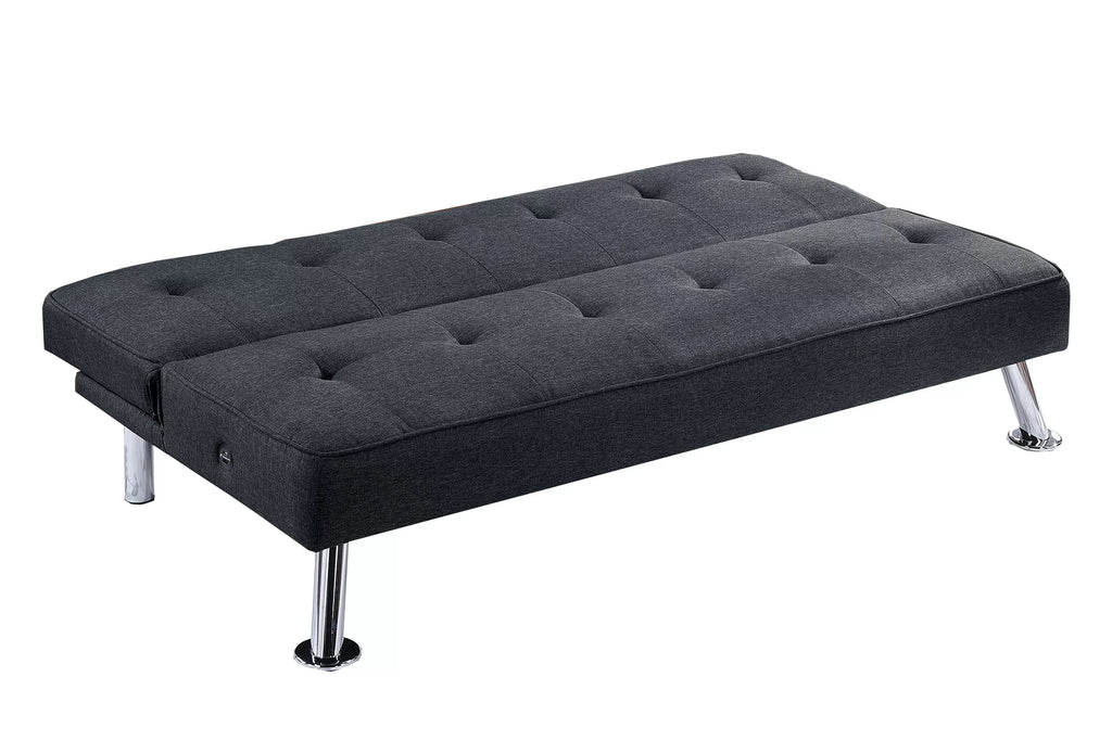 Adjustable Sofa – W/ USB Ports – Black (F8588)