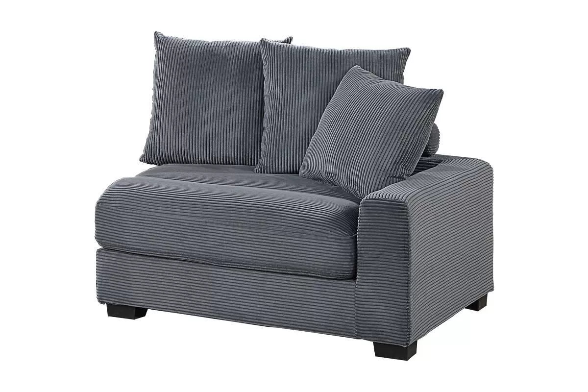 Right Arm Facing Chair – Dark Gray (F8592)
