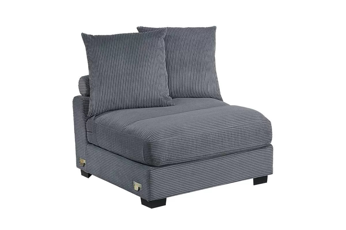 Armless Chair – Dark Gray (F8593)