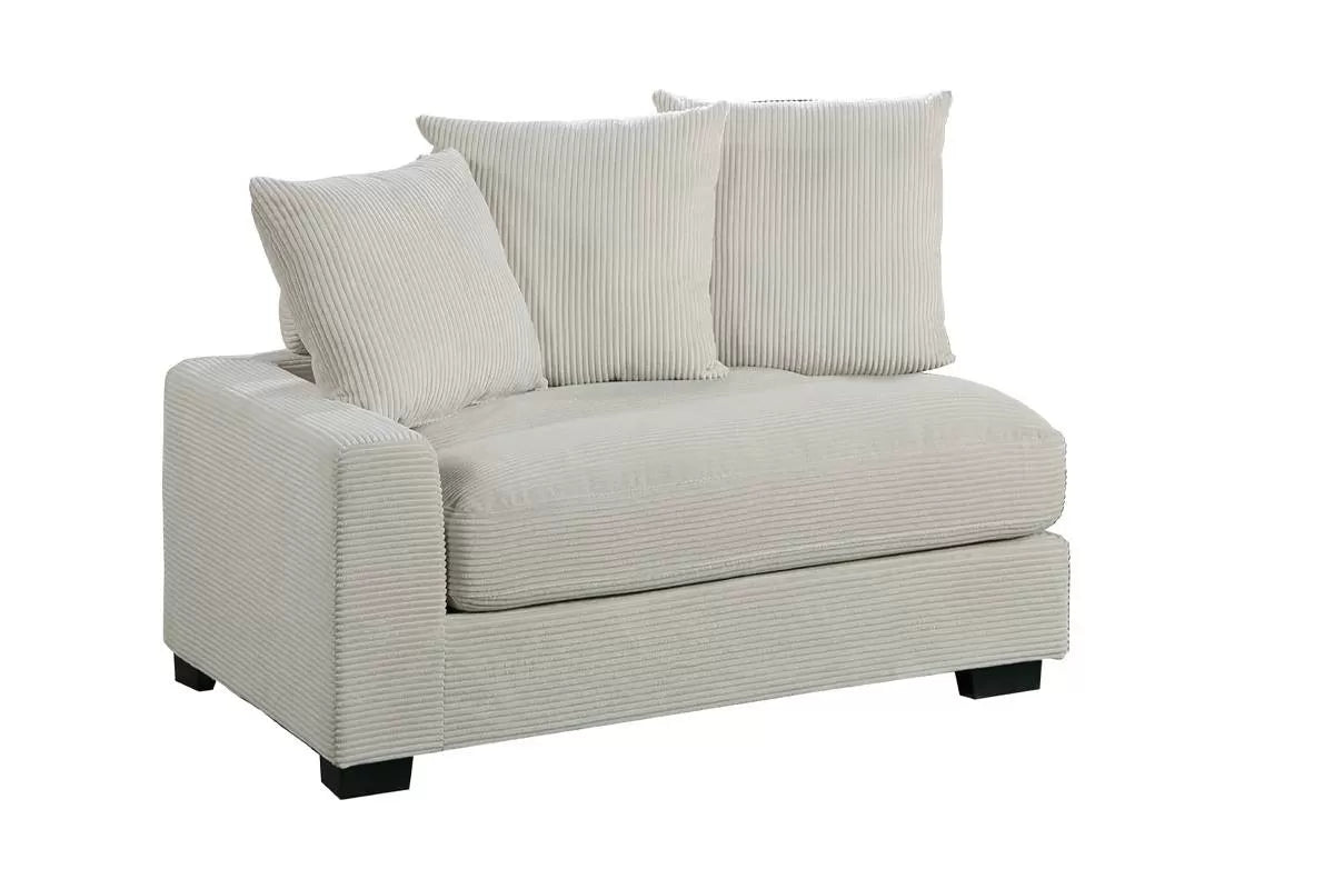 Left Arm Facing Chair – Beige (F8596)