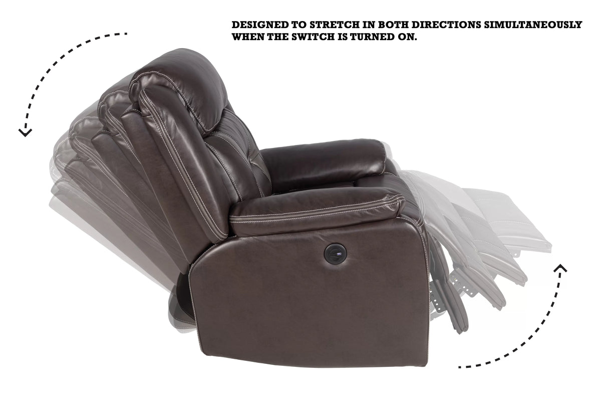 Power Reclining Sofa – Power Motion – Gray (F86299)