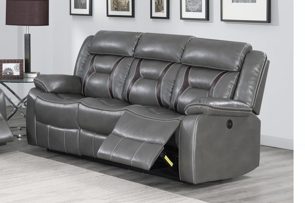 Power Reclining Sofa – Power Motion – Gray (F86299)