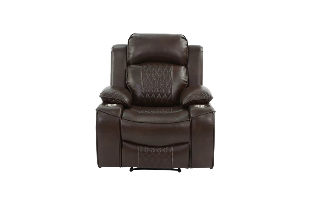 Power Recliner Single – Brown (F86401)