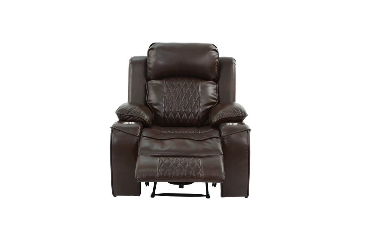 Power Recliner Single – Brown (F86401)