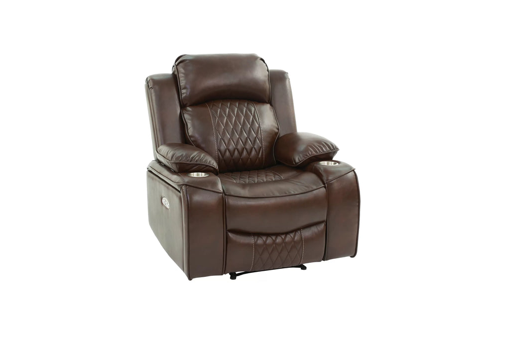 Power Recliner Single – Brown (F86401)